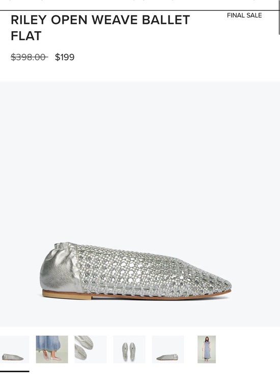 Freda Salvador Shoes - Freda Salvador Riley Open Weave Ballet Flat — Silver